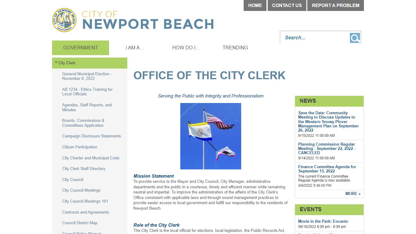 OFFICE OF THE CITY CLERK | City of Newport Beach